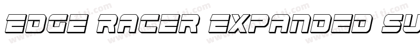 Edge Racer Expanded Super Italic字体转换